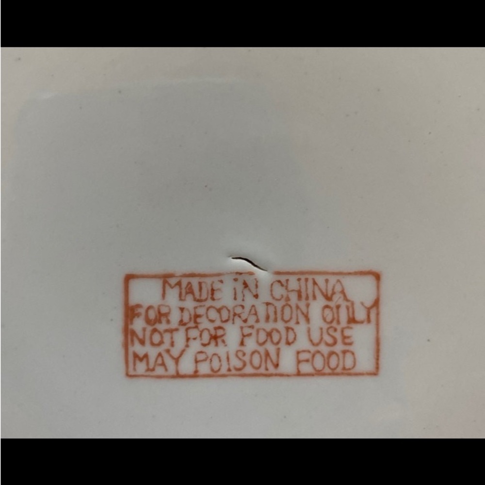Vintage Chinese decorative plate - Picture 5 of 5